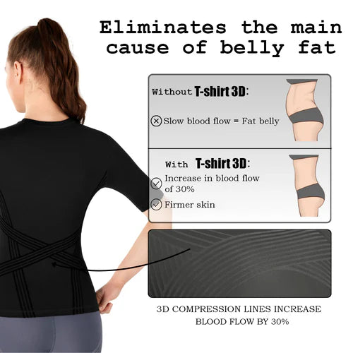 Sculpt 3D™ – Slim & Support Tee | Posture Correcting